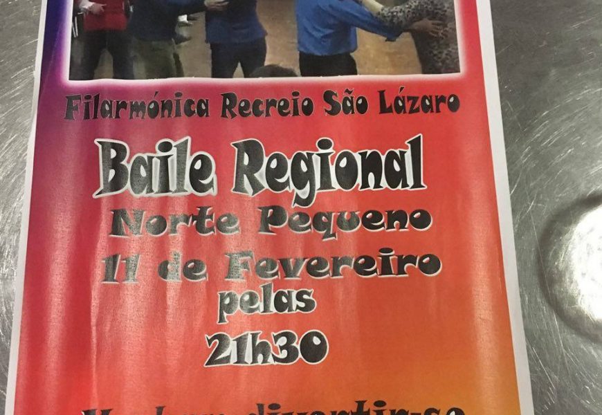SOCIEDADE FILARMÓNICA RECREIO DE SÃO LÁZARO PROMOVE BAILES REGIONAIS – NORTE PEQUENO (Dia 11 – Sábado)