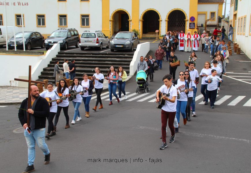 DIA MUNDIAL DA JUVENTUDE (PROCISSÃO DE RAMOS) – VELAS – ILHA DE SÃO JORGE (c/ vídeo)