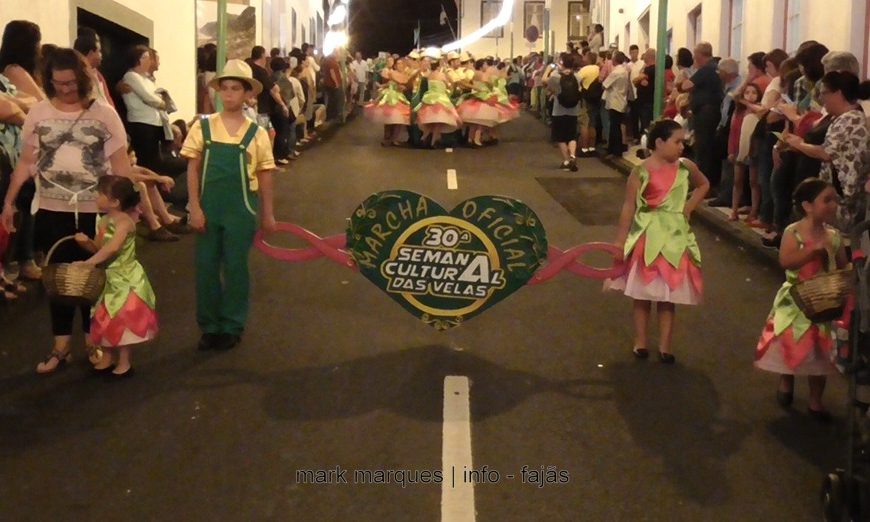 MARCHA OFICIAL DA 30ª SEMANA CULTURAL DAS VELAS – FESTIVAL DE JULHO 2017 – CALHETA – Ilha de São Jorge (c/ vídeo)