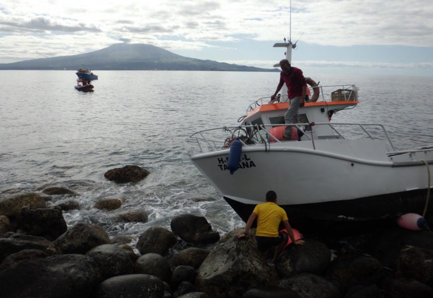 AUTORIDADE MARÍTIMA SOCORRE EMBARCAÇÃO DE PESCA ENCALHADA NA ILHA DO FAIAL