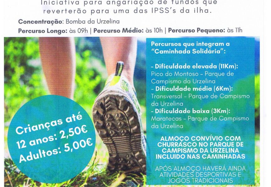 CAMINHADA SOLIDÁRIA – (15 de Outubro) – Urzelina / Ilha de São Jorge