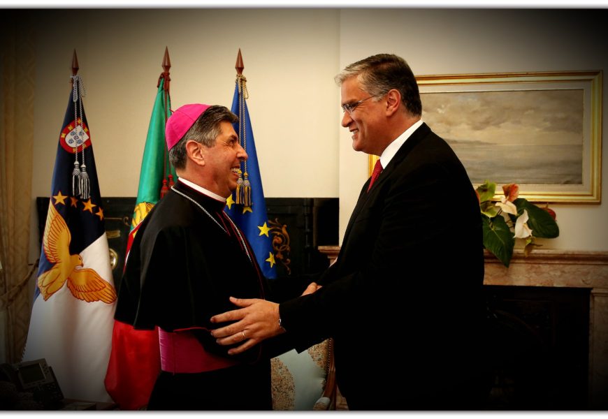Presidente do Governo dos Açores, recebeu D. José Avelino Bettencourt (Natural da Ilha de São Jorge)