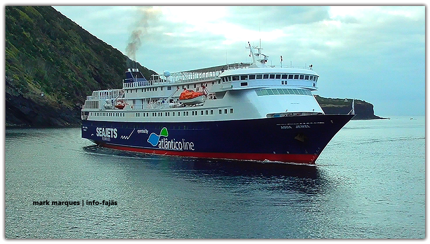 Afinal o navio “AQUA JEWEL” volta a operar nos Açores na época estival /2019. (Lotação 795 passageiros / 155 viaturas) (c/ vídeo)