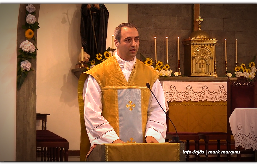 Padre LOURENÇO MACHADO, celebra missa de Ação de Graças – Santo Antão – Ilha de São Jorge (c/ vídeo)