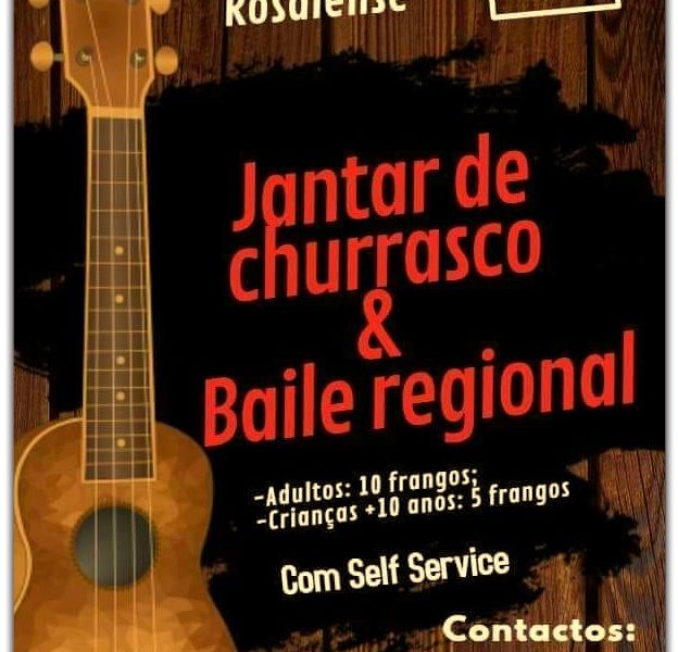 JANTAR DE CHURRASCO / BAILES REGIONAIS – próximo sábado dia 4 em Rosais – Ilha de São Jorge