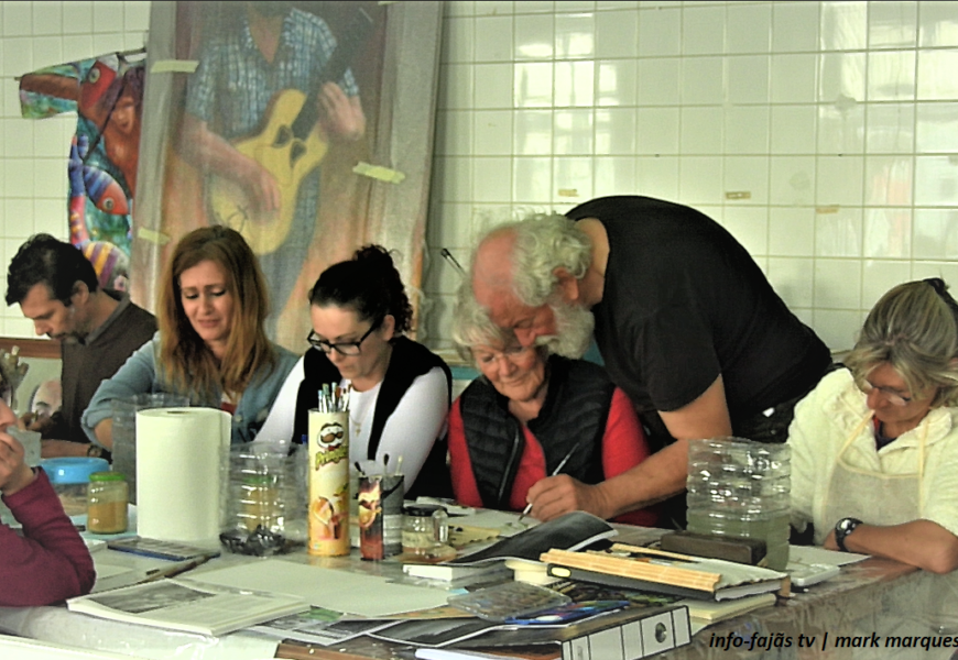 Workshop “Pintar é fácil” – Atelier de Kaasfabriek – Santo António – Ilha de São Jorge (c/ vídeo)
