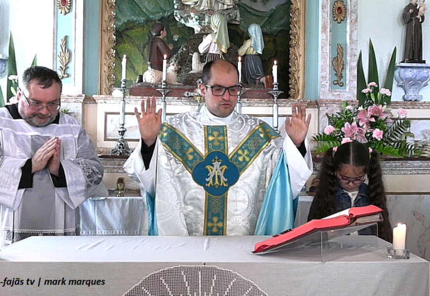“FESTA DE Nª SRª DE FÁTIMA” – (Eucaristia) – Fajã da Ribeira D`Areia – Ilha de São Jorge (c/ vídeo)