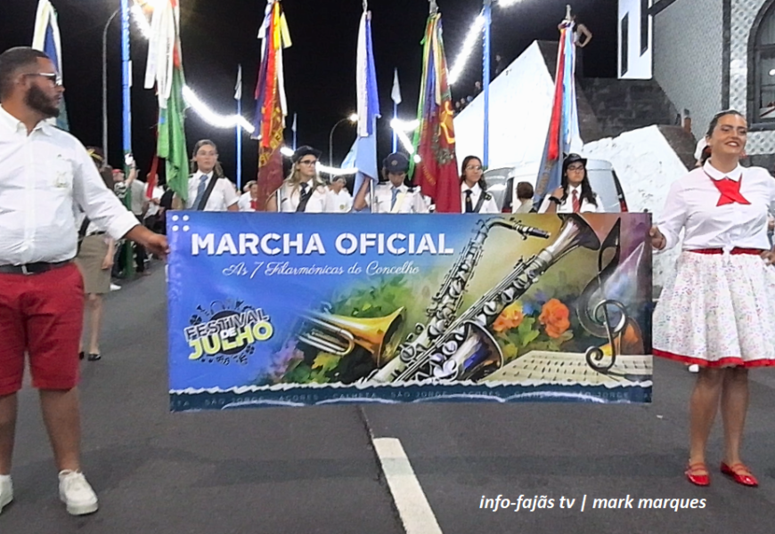 “MARCHA OFICIAL DO FESTIVAL DE JULHO 2024” – Calheta – Ilha de São Jorge (13.07.2024) (c/ vídeo)