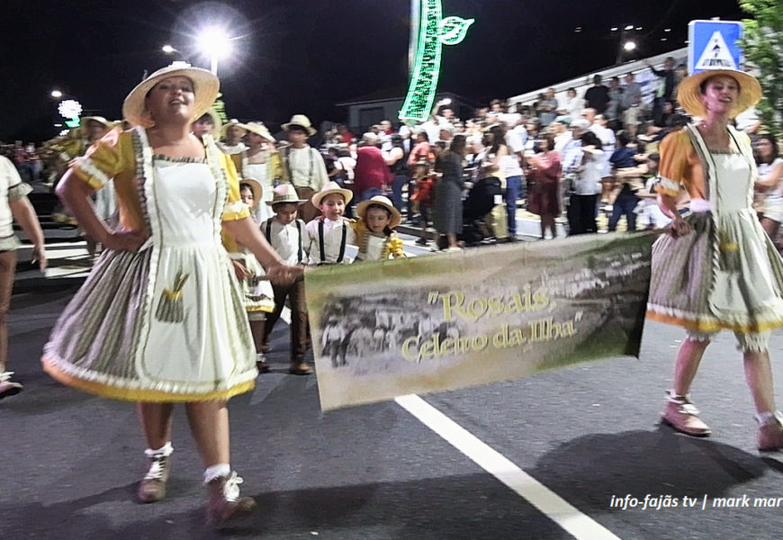 “MARCHA DA CASA DO POVO DOS ROSAIS” desfile na 35ª Semana Cultural das Velas 2024 – Ilha de São Jorge (c/ vídeo)