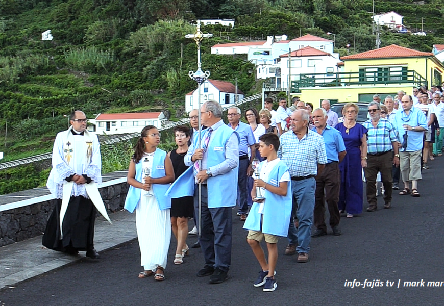 “PROCISSÃO” – FESTA DE Nª SRª DAS DORES – Fajã do Ouvidor – Ilha de São Jorge (15.09.2024) (c/ vídeo)