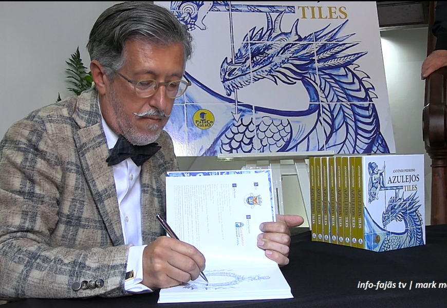 “AZULEJOS” – Livro de António Pedroso – Festas de São Jorge – Velas – Ilha de S. Jorge (23.04.2025) (c/ vídeo)