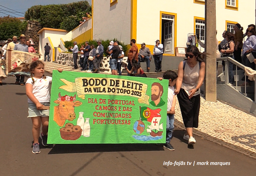 “VILA DO TOPO ORGANIZA TRADICIONAL BODO DE LEITE” – Ilha de São Jorge (10.06.2025) (c/ vídeo)