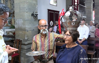 “EUCARISTIA / COROA” – Império da Quinta-feira – Velas – Ilha de São Jorge (22.06.2025) (c/ vídeo)