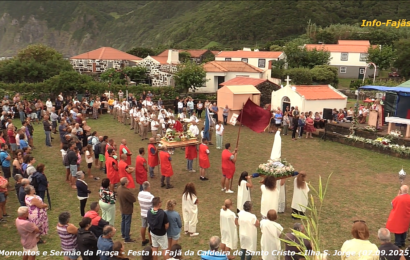 “MOMENTOS NA PRAÇA | RECOLHER DA IMAGEM” – Fajã de Santo Cristo – Ilha de São Jorge (07.09.2025) (c/ vídeo)