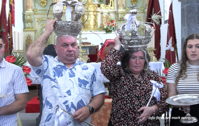 “EUCARISTIA / IMPOSIÇÃO COROAS” – Urzelina – 2º Jantar Divino Espírito Santo – Ilha S. Jorge (19.04.2026) (c/ vídeo)