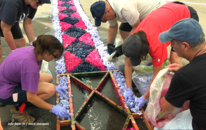 “PREPARAÇÃO DOS TAPETES” para a Procissão de Nª Srª do Rosário – Rosais -Ilha de São Jorge (15.08.2026) (c/ vídeo)